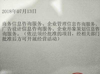 如何根据营业范围中的“商务信息咨询服务”确定开票大类